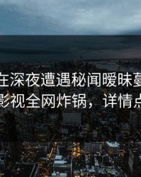 神秘人在深夜遭遇秘闻暧昧蔓延，香蕉影视全网炸锅，详情点击